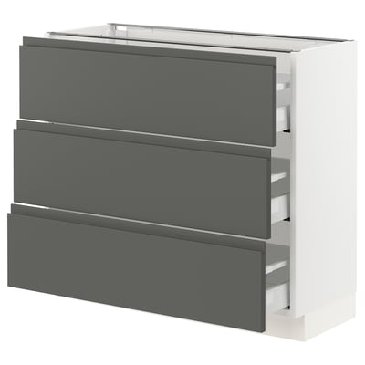 SEKTION Base cabinet with 3 drawers