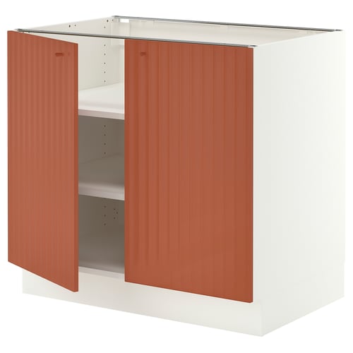 SEKTION Base cabinet with shelves/2 doors
