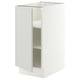 SEKTION Base cabinet with shelves, white/Aspudden light grey, 38x61x76 cm