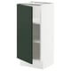 SEKTION Base cabinet with shelves, white/Havstorp deep green, 38x37x76 cm