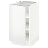 SEKTION Base cabinet with shelves, white/Ringhult white, 46x61x76 cm