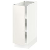 SEKTION Base cabinet with shelves, white/Veddinge white, 31x61x76 cm
