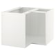 Option: SEKTION Corner base cabinet frame, white, 97x61x76 cm