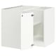 SEKTION Corner base cabinet with shelf, white/Ringhult white, 97x61x76 cm