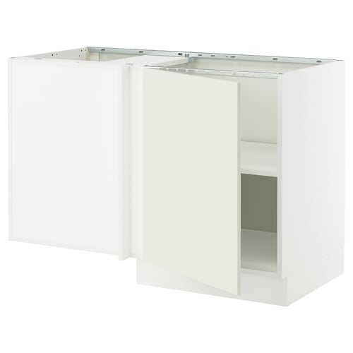 White SEKTION kitchen unit, square shape, two compartments.