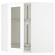 SEKTION Corner wall cab w carousel/glass dr