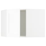 SEKTION Corner wall cabinet, white Enköping/white wood effect, 66x37x51 cm