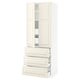 SEKTION High cab w 2 drs/3 fronts/5 drawers