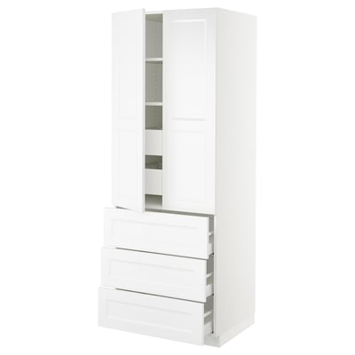 SEKTION High cab w 2 drs/3 fronts/5 drawers