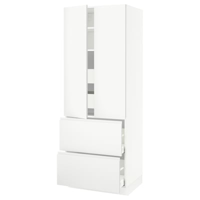 SEKTION High cab w 2drs/2 fronts/4 drawers