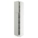 SEKTION High cabinet w door/wire baskets, white/Havstorp light grey, 46x61x229 cm