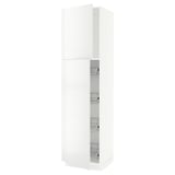 SEKTION High cabinet w door/wire baskets