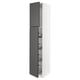 SEKTION High cabinet w door/wire baskets