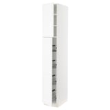 SEKTION High cabinet w door/wire baskets