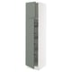 SEKTION High cabinet w door/wire baskets