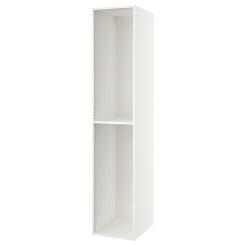 SEKTION white kitchen cabinet, rectangular, sleek design, single shelf.