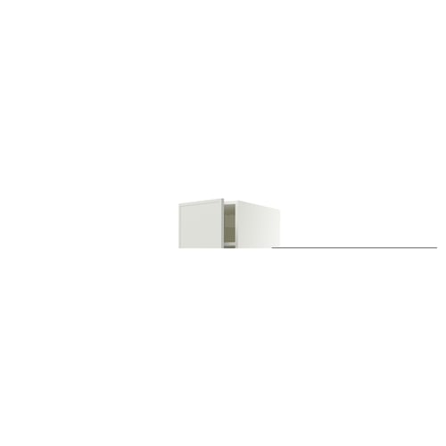 SEKTION High cabinet with shelves/2 doors, white/Aspudden light grey, 38x61x203 cm