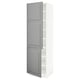 SEKTION High cabinet with shelves/2 doors, white/Bodbyn grey, 61x61x203 cm
