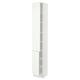 SEKTION High cabinet with shelves/2 doors, white/Vallstena white, 38x37x229 cm