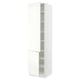 SEKTION High cabinet with shelves/2 doors, white/Vallstena white, 61x61x229 cm