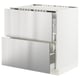 SEKTION / MAXIMERA Base cab f hob/2 fronts/3 drawers