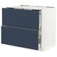 SEKTION / MAXIMERA Base cab f hob/2 fronts/3 drawers