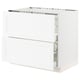 SEKTION / MAXIMERA Base cab f hob/2 fronts/3 drawers