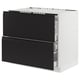 SEKTION / MAXIMERA Base cab f hob/2 fronts/3 drawers