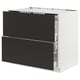 Option: SEKTION / MAXIMERA Base cab f hob/2 fronts/3 drawers