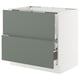 SEKTION / MAXIMERA Base cab f hob/2 fronts/3 drawers