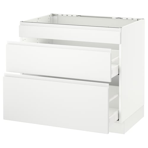 SEKTION kitchen unit, white, sleek modern design, drawers & storage, durable material.