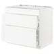 Option: SEKTION / MAXIMERA Base cab f hob/3 fronts/2 drawers