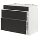 SEKTION / MAXIMERA Base cab f hob/3 fronts/2 drawers