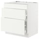 Option: SEKTION / MAXIMERA Base cab f hob/3 fronts/2 drawers