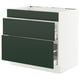 SEKTION / MAXIMERA Base cab f hob/3 fronts/2 drawers
