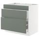 SEKTION / MAXIMERA Base cab f hob/3 fronts/2 drawers