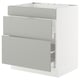 SEKTION / MAXIMERA Base cab f hob/3 fronts/2 drawers