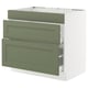 SEKTION / MAXIMERA Base cab f hob/3 fronts/2 drawers