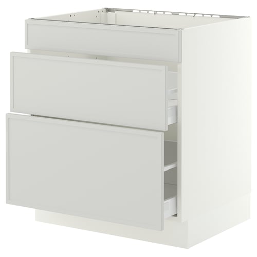 SEKTION / MAXIMERA Base cab f hob/3 fronts/2 drawers