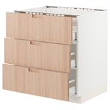 SEKTION / MAXIMERA Base cab f hob/3 fronts/3 drawers