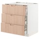 Option: SEKTION / MAXIMERA Base cab f hob/3 fronts/3 drawers