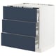 SEKTION / MAXIMERA Base cab f hob/3 fronts/3 drawers