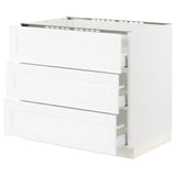 SEKTION / MAXIMERA Base cab f hob/3 fronts/3 drawers