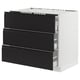 SEKTION / MAXIMERA Base cab f hob/3 fronts/3 drawers