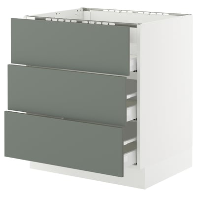 SEKTION / MAXIMERA Base cab f hob/3 fronts/3 drawers