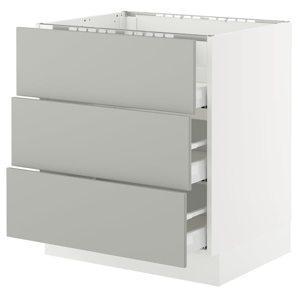 SEKTION / MAXIMERA Base cab f hob/3 fronts/3 drawers