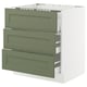 Option: SEKTION / MAXIMERA Base cab f hob/3 fronts/3 drawers