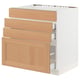 SEKTION / MAXIMERA Base cab f hob/4 fronts/3 drawers