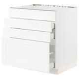 SEKTION / MAXIMERA Base cab f hob/4 fronts/3 drawers