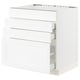 Option: SEKTION / MAXIMERA Base cab f hob/4 fronts/3 drawers